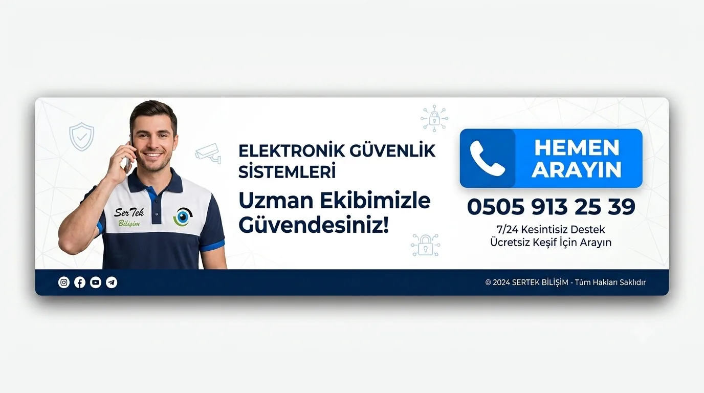 Sertek Bilişim güvenlik sistemleri tanıtım banner'ı